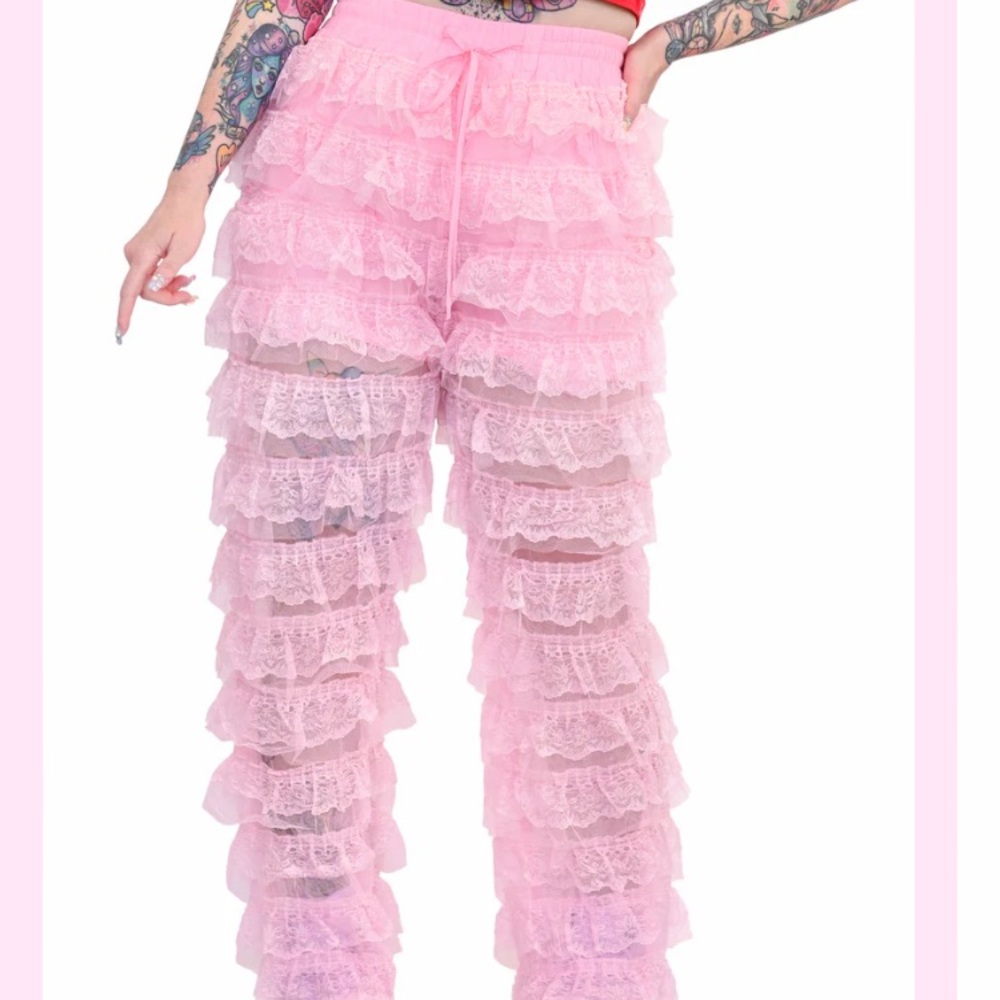 My Violet Angel Cake Ruffle Pants